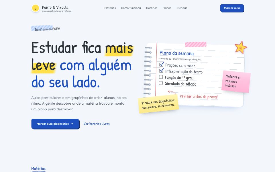 Capa do design Caderno